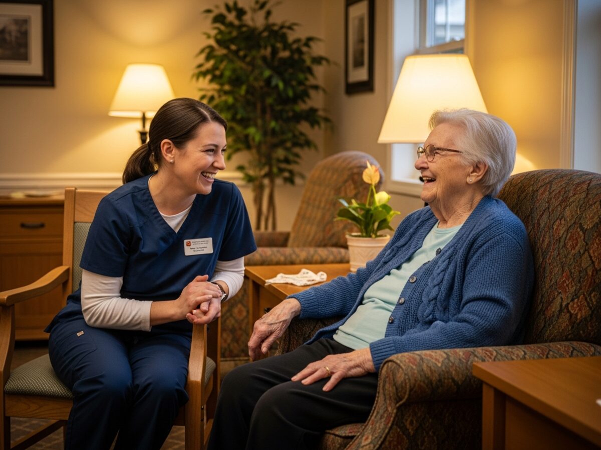 Senior living front desk staff supported by AI call handling